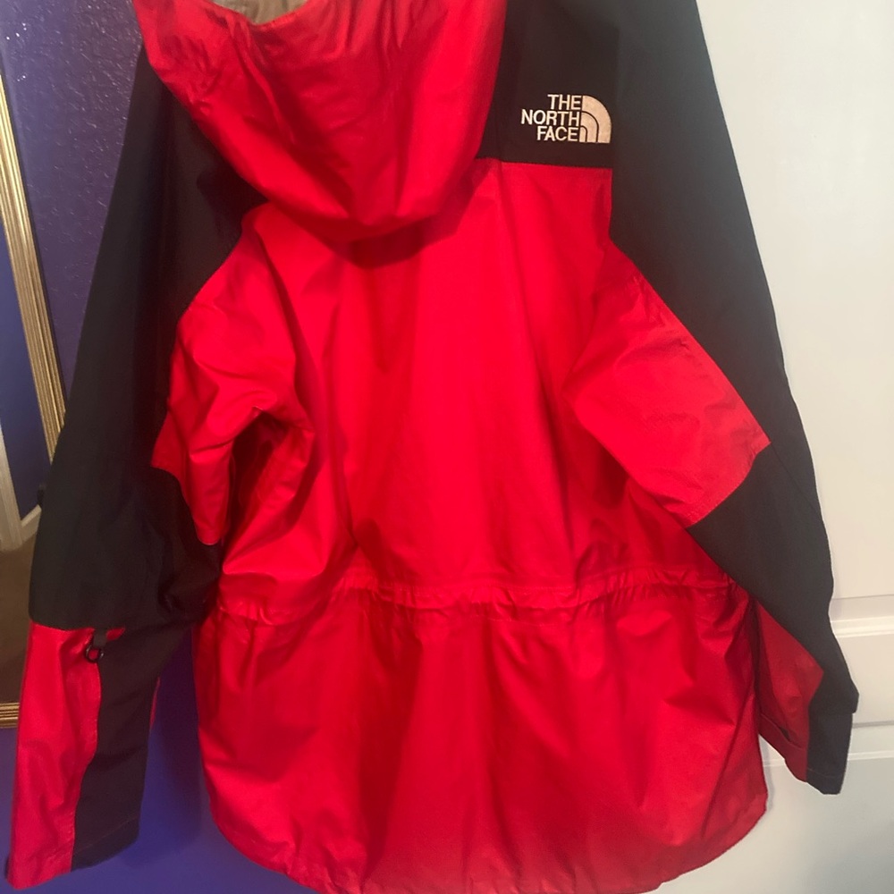 The North Face Red and Black Waterproof Hooded Jacket - Picture 6 of 6